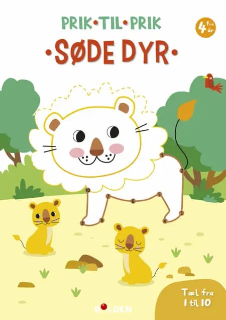 Prik til prik: Søde dyr - Tæl fra 1 til 10