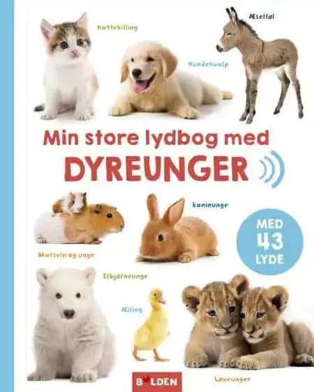 Min store lydbog med dyreunger af undefined