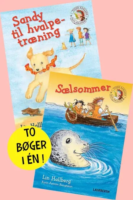 Sandy til hvalpetræning og Sælsommer af Lin Hallberg