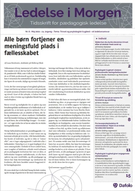Ledelse i Morgen, Nr. 8 Maj 2021 af Lasse Reichstein