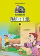 Victor og far vasker bil af Per Østergaard