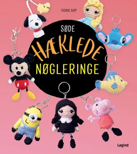 Søde hæklede nøgleringe af Yvonne Rapp