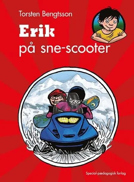 Erik på snescooter af Torsten Bengtsson