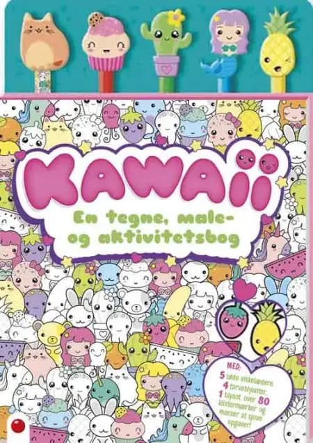 Aktivitetsbog med blyanter: Kawaii af undefined