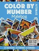Malebog: Color by number - Dyreliv af Malie Kokoro
