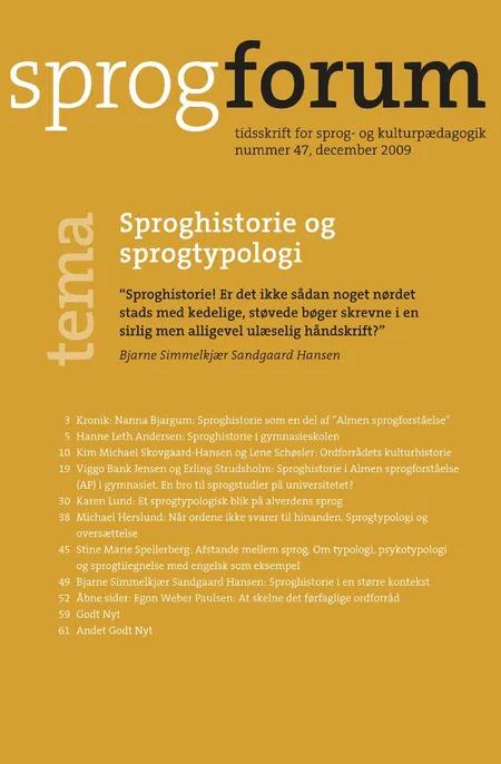 Sproghistorie og sprogtypologi af Hanne Leth Andersen