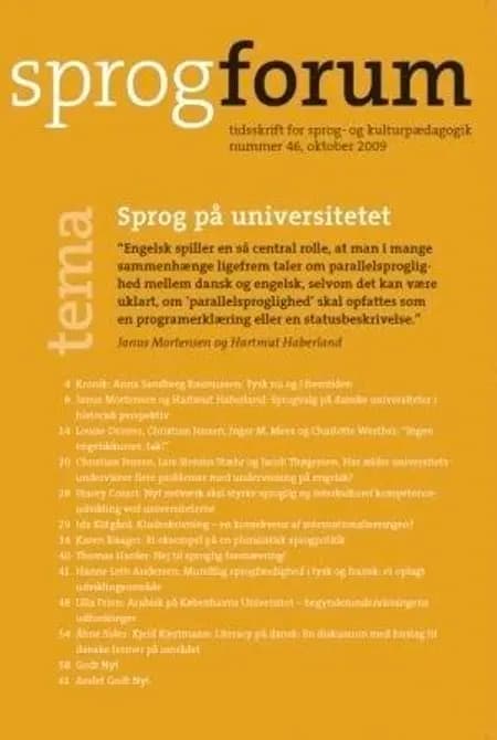 Sprog på universitetet af Nanna Bjargum