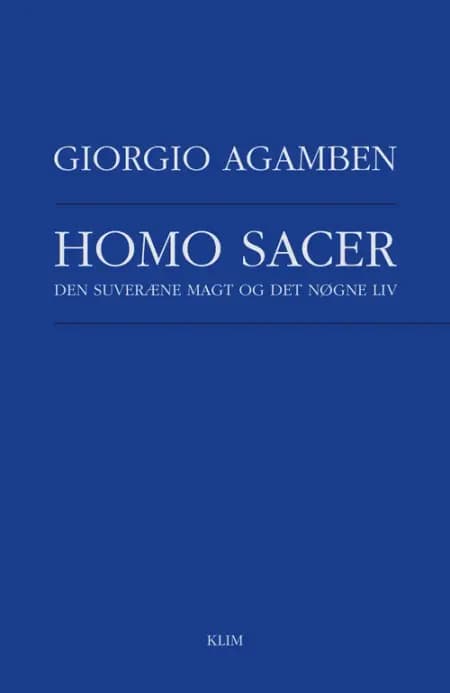 Homo sacer af Giorgio Agamben