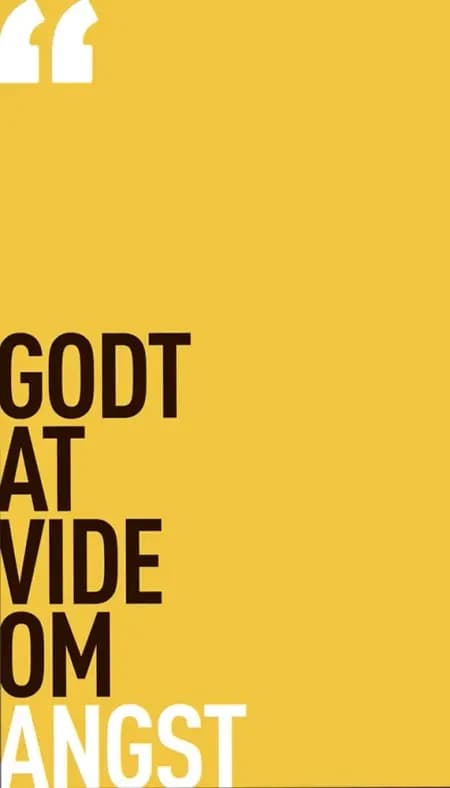 Godt at vide om angst af Psykiatrifonden