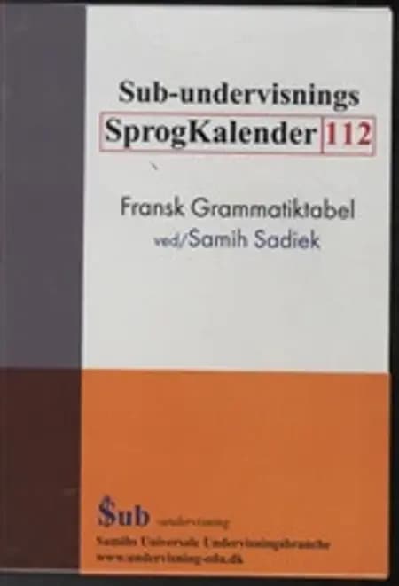 Sub-undervisnings sprogkalender 112 af Samih Sadiek