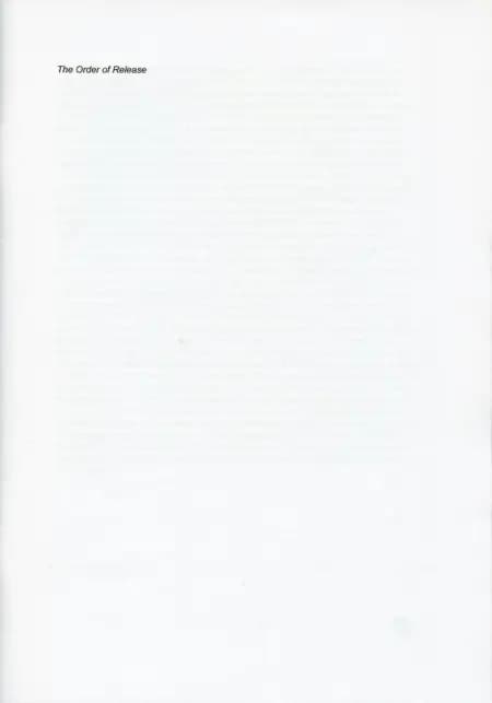 The Order of Release af A. E. Brandt