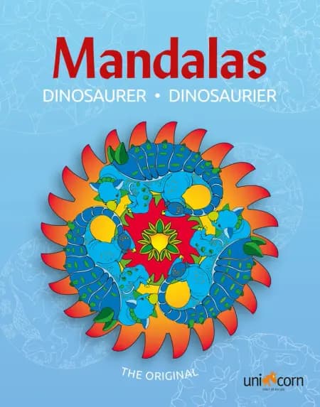 Mandalas med Dinosaurer