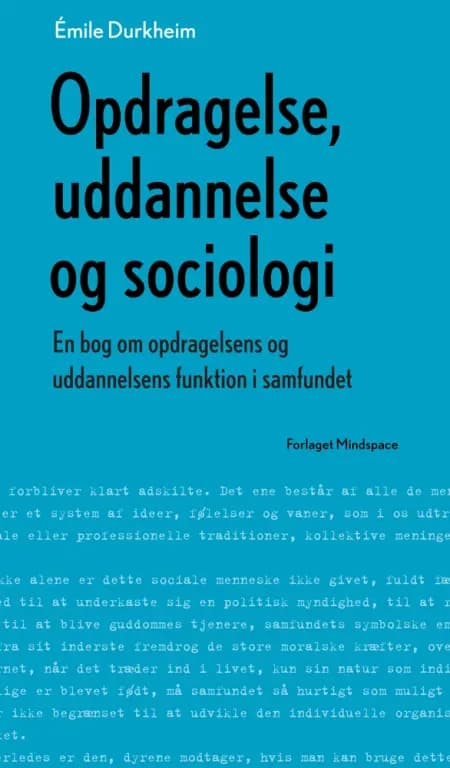 Opdragelse, uddannelse og sociologi af Émile Durkheim