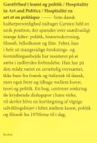 Gæstfrihed i kunst og politik af Mikkel Bolt, Peter Borum og Else Marie Bukdahl