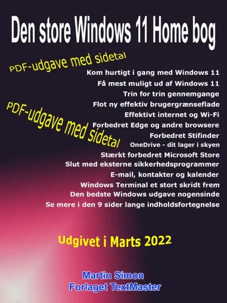 Den store Windows 11 Home bog af Martin Simon