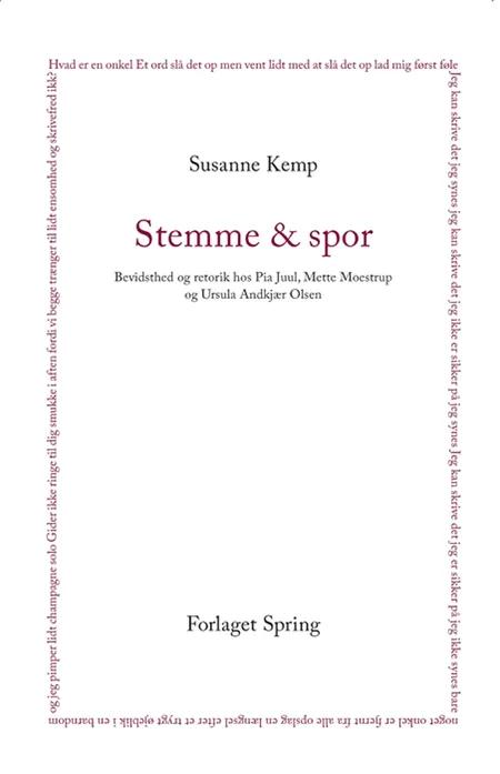 Stemme & spor af Susanne Kemp