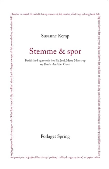 Stemme & spor af Susanne Kemp
