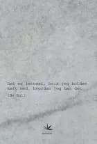 Det er lettest, hvis jeg holder kæft med, hvordan jeg har det af Ida Bruhn Bull