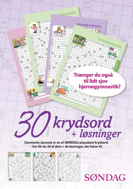 Danmarks sjoveste - 30 krydsord + løsninger af Ugebladet SØNDAG