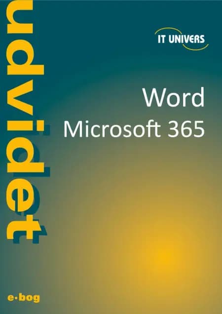 Word udvidet - Microsoft 365 af Charlotte Cederstrøm