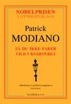 Så du ikke farer vild i kvarteret af Patrick Modiano