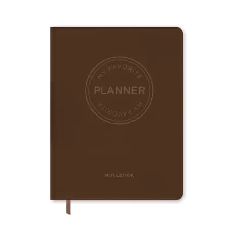 MY FAVORITE PLANNER Notebook / Dark Brown af Forlaget Aronsen