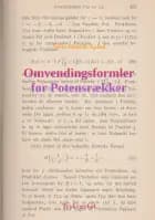 Omvendingsformler for Potensrækker af Niels-Henrik Aphel