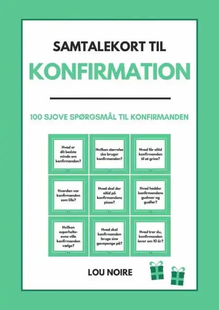 Samtalekort til konfirmation - grøn af Lou Noire