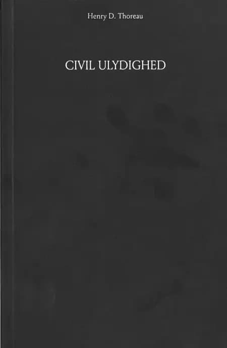 Civil ulydighed af Henry David Thoreau