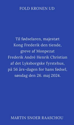 Fold kronen ud af Martin Snoer Raaschou