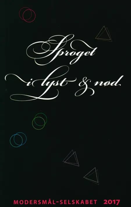 Sproget i lyst og nød af Christian Jensen