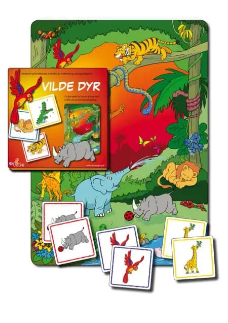 Vilde Dyr - Vendespil og fortælleplade af Sprog