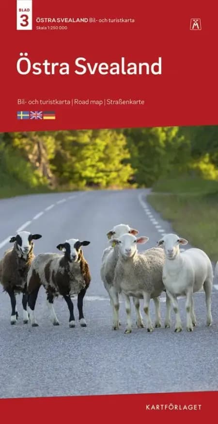 Östra Svealand : bil- och turistkarta - road map - Straßenkarte af Norstedts