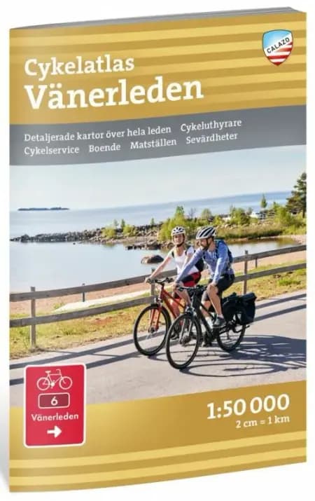 Cykelatlas Vänerleden 1:50 000 af Johan Ek-Larsson